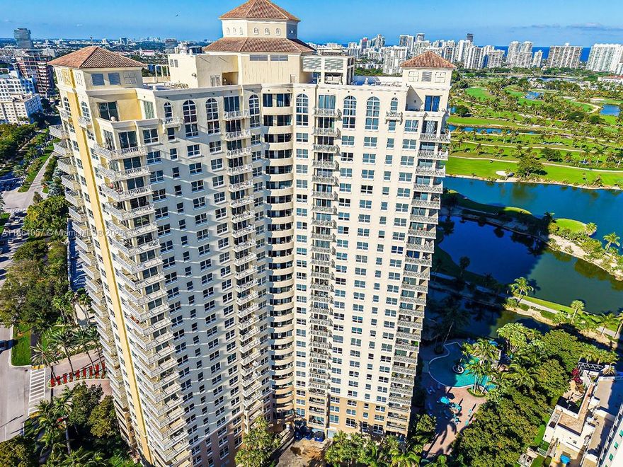In the heart of Aventura, this 2-bedroom / 2-bath condo is renovated with new carpet, dishwasher, stove, microwave, refrigerator, and dishwasher. The washer and dryer are in the apartment. Balcony with 10th-floor city views. Assigned parking and valet service. Also, lobby security as well as individual FOBs for access. Easy to show. Across from the Aventura Mall. This condominium is located on the "Aventura Circle"