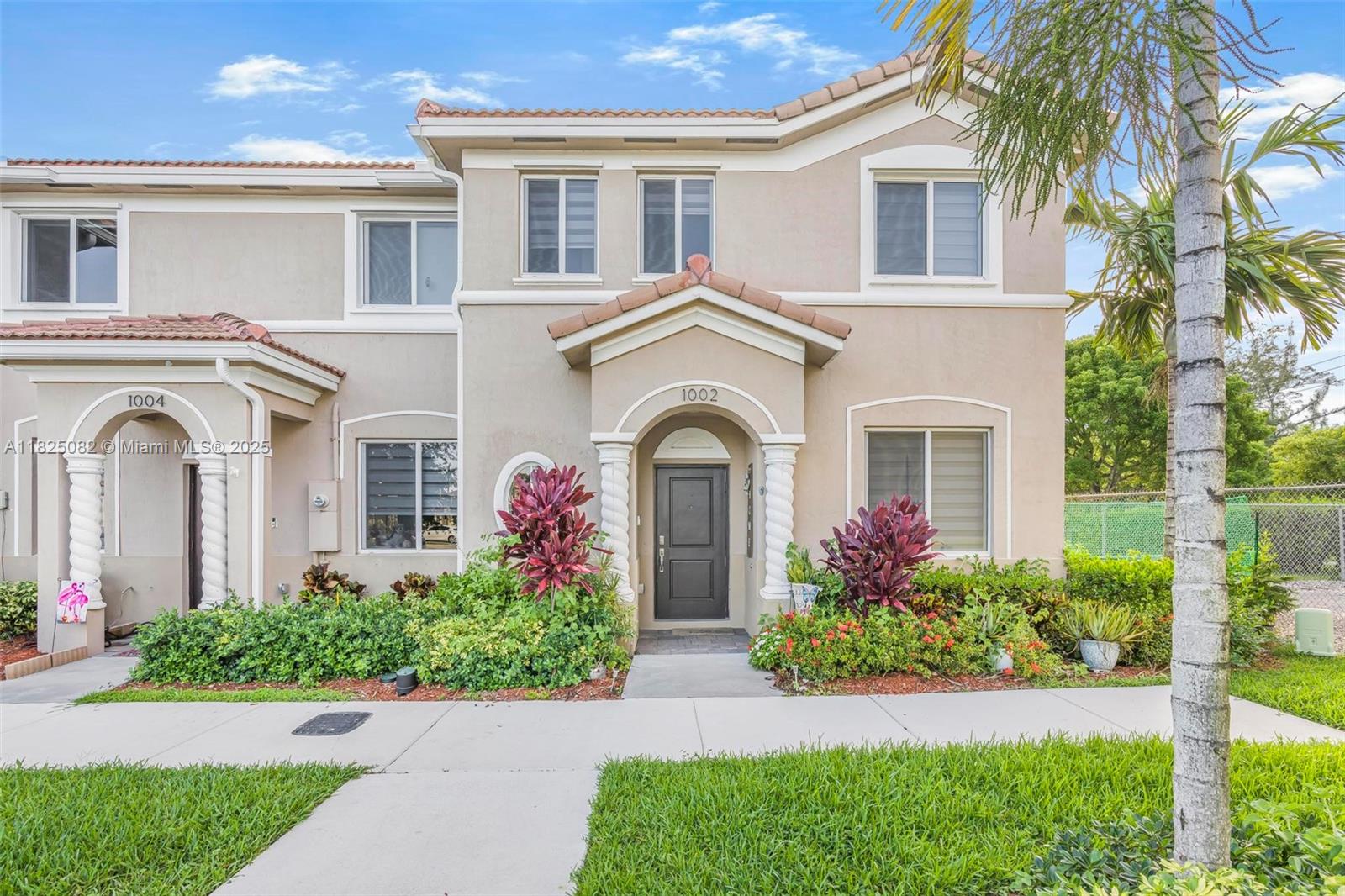 Welcome to this Charming Corner Townhouse in the Gated Community of Seascape! It is a 4/3 in 1,374 Sq. Ft. very well maintained and ready to move. This two-story home offers a bright and open floor plan ideal for both comfortable living and entertaining. The first floor features tile flooring, a full bedroom and bathroom perfect for guests or a home office, and a modern kitchen with granite countertops and stainless steel appliances. Upstairs, you’ll find three additional bedrooms including a spacious primary suite with walk-in closet and private bath. Enjoy the privacy of a fenced backyard patio with a terrace ideal for outdoor relaxation or entertaining. The Community amenities include a clubhouse, swimming pool, and playground. Great Price, Must See. Schedule your showing today!