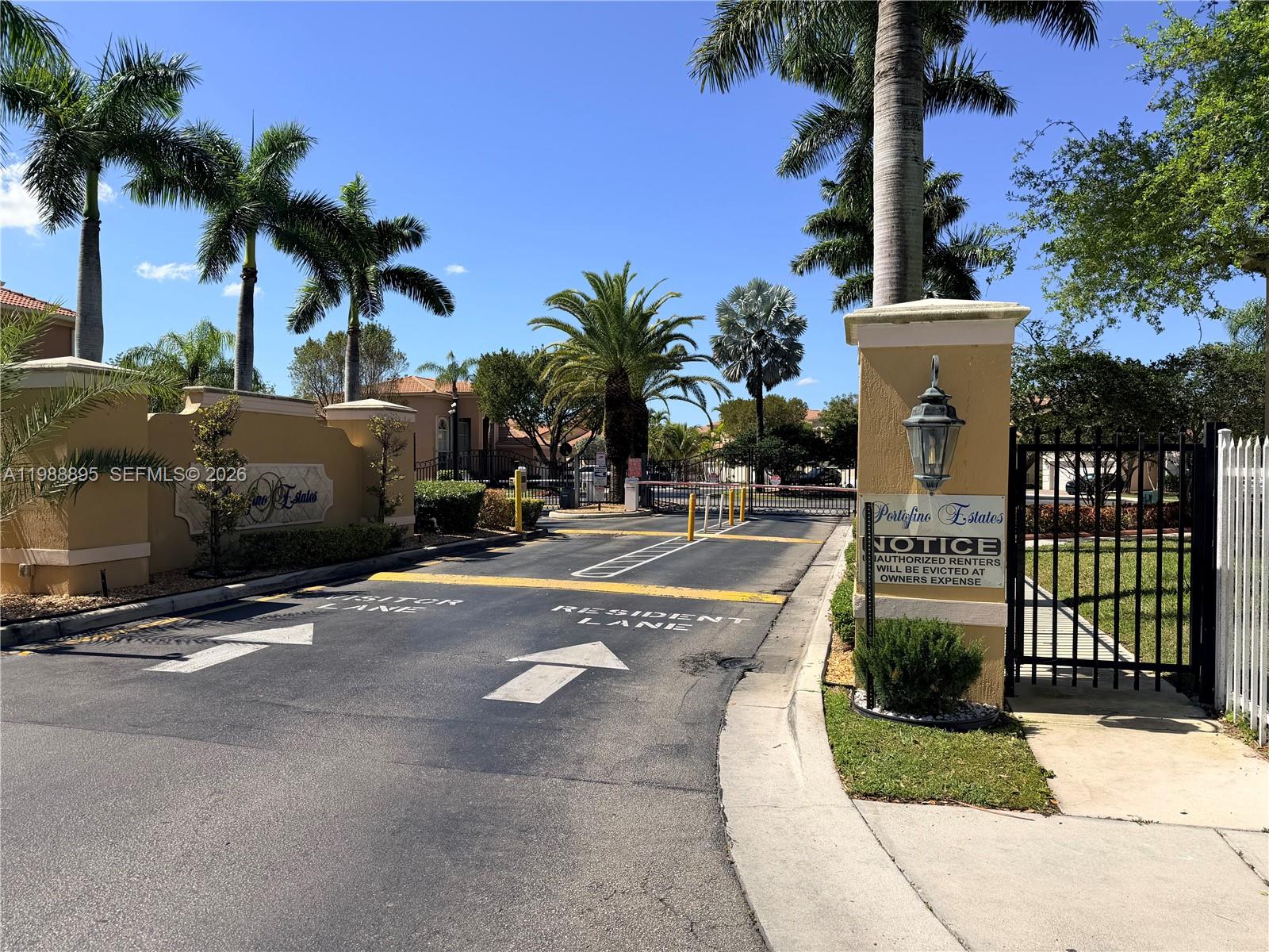 PORTOFINO ESTATES - Residential Lease