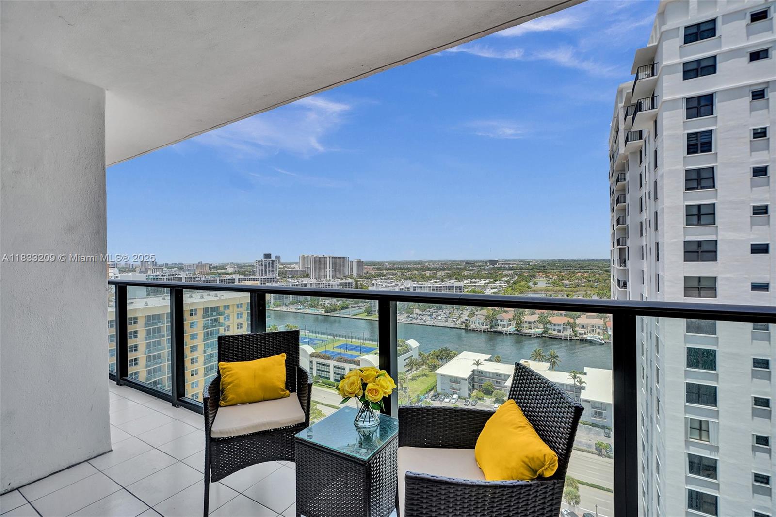 Enjoy breathtaking sunsets and stunning city skyline views from your large private balcony terrace. This spacious condo offers an incredible opportunity to create your own beachfront paradise—just bring your vision and remodeling ideas. Featuring brand-new hurricane-impact windows and doors, and a sleek glass balcony for added safety and style. The building offers top-notch amenities including two swimming pools, a gym, beach services, and an on-site restaurant. Located just a short walk to the famous Hollywood Boardwalk, with restaurants and shopping centers nearby. The building has successfully passed its 40-year certification, ensuring peace of mind for years to come.