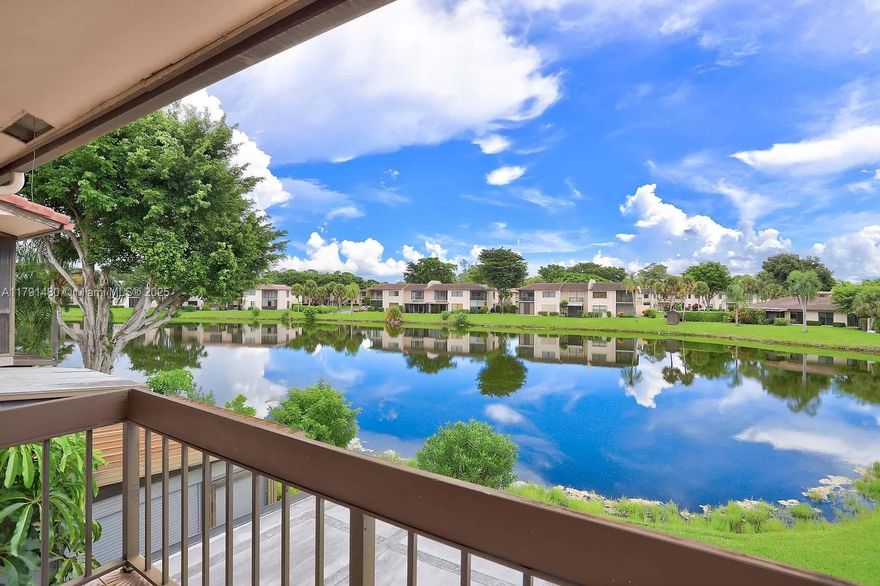 Magnificent furnished/unfurnished Townhouse nestled in the highly sought after picturesque gated community of Boca Lago, Vistas. This beautiful residence boasts breathtaking water views from its expansive 180 degree enclosed glass Florida room that will leave you breathless from the moment you walk-in. Luxurious, comfort, and security in this meticulously maintained two bedroom, three bathroom townhouse of 1,426 sq. ft. Tons of walk-in closets! Great way to wake up and start your day with spectacular water views from master bedroom balcony. Guard gate , 2 pools with a community center. Boca Lago Country Club, including golf, tennis, and restaurant membership is optional. All conveniently located short distance to shopping and turnpike.