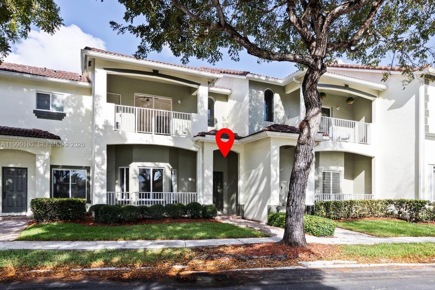 Priced to sell at $289,900! Discover this stunning 2-bed, 2.5 bath townhome in Arbor Park at Keys Gate — Homestead's premier gated community between Miami and the Florida Keys. This 1,431 sq ft two-story home features tile flooring on the main level, carpet upstairs, a primary suite with Roman tub, separate shower & dual sinks, and a private fenced yard. The 1-car garage plus driveway adds convenience for buyers seeking low-maintenance living. HOA includes cable, internet & 24-hr roving security. Resort-style amenities: pool, cabana, BBQ area, children's tot-lot, 8 tennis courts & 2 racquetball courts. Unique service-lane design keeps streets car-free — walkable, park-like atmosphere unlike any other South Dade community. Minutes from Florida Turnpike, Homestead Baptist Hospital, top schools, dining, shopping, Biscayne & Everglades National Parks. Max 2 pets. FHA/VA financing welcome. Motivated seller — schedule your private tour today!