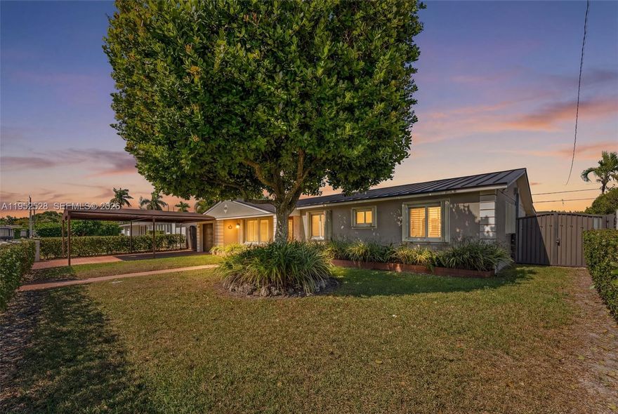 Magnificent elegant home in Darlington Manor now available for sale. Don't miss rare opportunity to purchase this 3/2 Pool home in a beautiful and tranquil neighborhood! This very spacious 3 Bedroom - 2 Bathroom pool home features a modern kitchen with all the bells & whistles, sunken living room with architectural arches, just beautiful! Outdoors, the pool area is perfect for entertaining friends & family. Enjoy Sunday barbecues under the large covered terrace and savor our amazing weather!
Also featured in this gorgeous home are plantation shutters and motorized shades throughout. Impact windows and doors , separate laundry facilities and a garage! The metal roof was installed in 2020! This home really checks all the boxes! A must see!