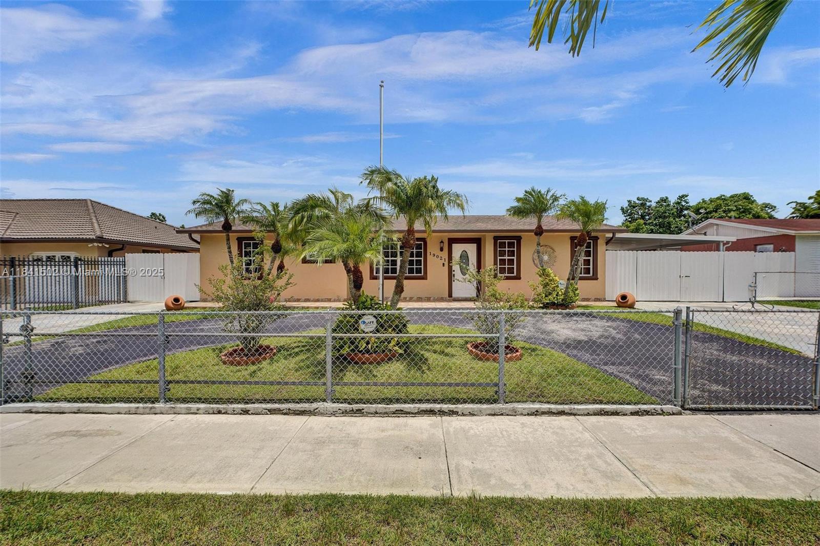 Impeccable, spacious 3-bedroom, 2.5-bath single-family home nestled in a quiet neighborhood. Cherished by its original owner, the home blends timeless character with practical updates. The property has space to park up to 10 vehicles or even a boat, with no HOA, and no flood insurance required. Home features ceramic tile flooring throughout, a newer roof and A/C system, and updated appliances. A large family room and expansive living area provide flexibility and could easily be converted into a fourth bedroom. Laundry room includes a convenient half bath, while the fenced backyard features a covered terrace perfect for relaxing or entertaining, plus a powered shed offering extra storage or workshop potential. This gem offers the ideal blend of comfort, space, and charm.