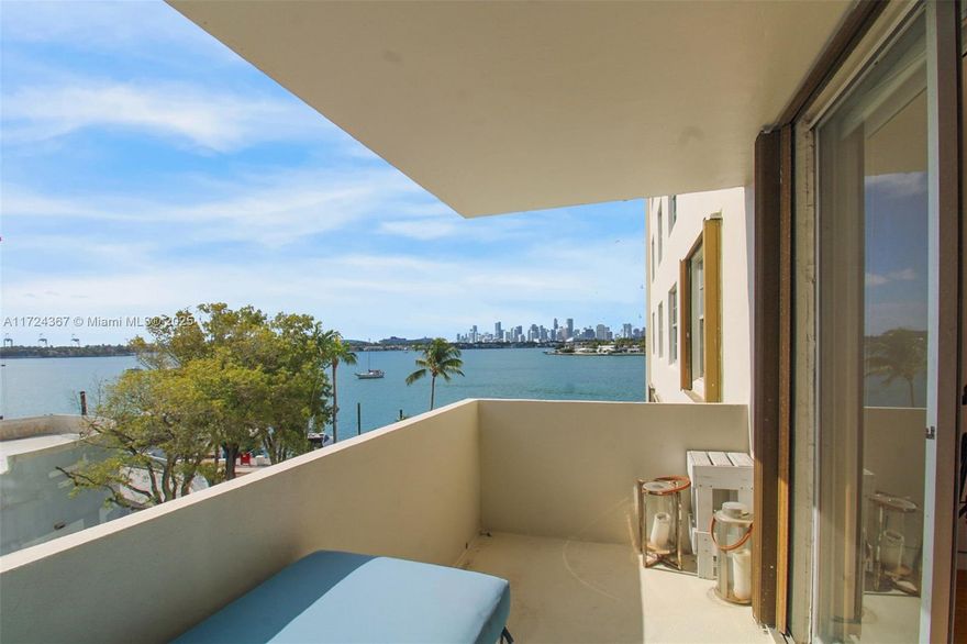 Vacant & Easy to show- Large 1 bedroom and 1 1/2 bath sqf unit with breathtaking bay views features an open updated kitchen with stainless steel Appliances and renovated bathrooms. The building is financially stable and has recently completed its SIRS, Special assessment has been paid and 50 year is about to be completed.