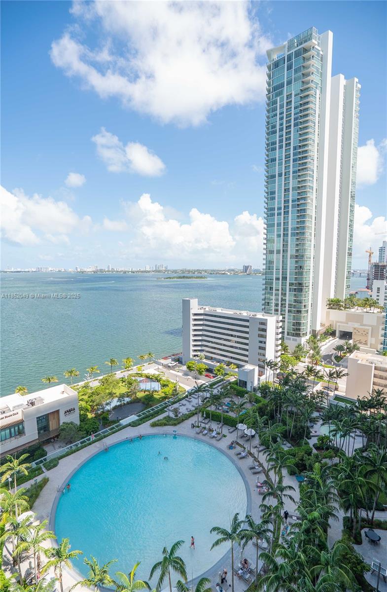 Live the Miami lifestyle in this beautiful, fully furnished apartment at Paraiso Bay in Edgewater. Enjoy amazing 360° views of the water and city from your private elevator foyer. The unit features high-end appliances (Sub-Zero and Bosch), porcelain floors, and custom closets. Paraiso Bay offers top amenities like a large pool, gym, spa, tennis court, bowling alley, theater, wine and cigar rooms, kids' playroom, and more. Just steps away from the bayfront and the popular Amara at Paraiso restaurant by Chef Ivan Barros. Great location in one of Miami's hottest neighborhoods!