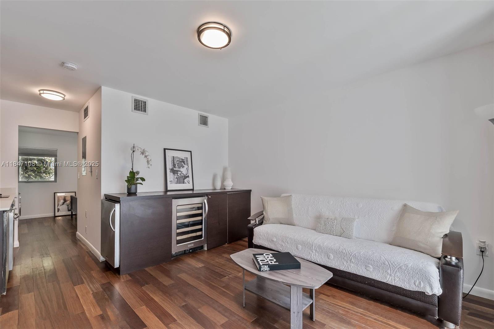Welcome to your perfect South Beach retreat set within a lush landscaped secure gated community. This bright and cozy 1 bed, 1 bath apartment located on the 2nd floor has just been freshly painted and offers 436 sq ft of smartly designed living space. Furnished with full kitchen, stainless appliances, quartz counters, wood floors, impact windows and European combination washer / dryer.
Whether you’re looking for a vacation escape, investment opportunity, or full-time residence, this South Beach gem checks all the boxes. Located just one block from the iconic Lincoln Road and four blocks from the sparkling sands of Miami Beach. Live where others vacation—schedule a showing today.