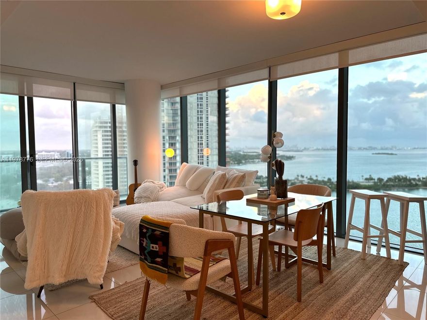 ASK FOR VIDEO -  CORNER Residence in Edgewater with Bay Views!
UNMATCH AMENITIES 
This bright 1 Bed / 1.5 Bath unit features:
Floor-to-ceiling glass windows, 9-ft ceilings, Italkraft kitchen cabinetry + Bosch appliances
Quartz countertops, Custom shades & blackouts, Private foyer

Move-in ready and in excellent condition!