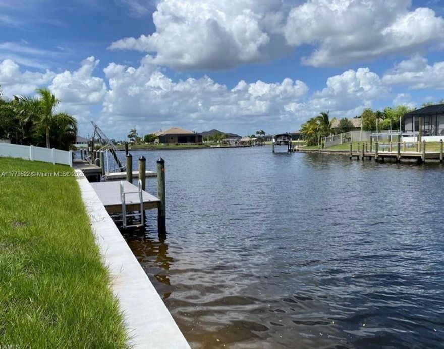 Discover the perfect opportunity to build your dream home on this spacious lot with waterfront access in beautiful Cape Coral! This prime piece of land offers direct access to scenic canals (duck)
With waterfront access, this lot is perfect for boating enthusiasts. Enjoy fishing, kayaking, and exploring the gorgeous waterways of Cape Coral at your convenience.
 The vibrant Cape Coral Town Center is close by, featuring a variety of shops, restaurants, and entertainment options for your enjoyment.
 For golf lovers, several excellent courses are nearby, including Coral Oaks Golf Course and Royal Tee Golf Club, providing wonderful opportunities for leisure.
Don't miss the opportunity to own this prime piece of waterfront land in Cape Coral a perfect setting for your future home!!