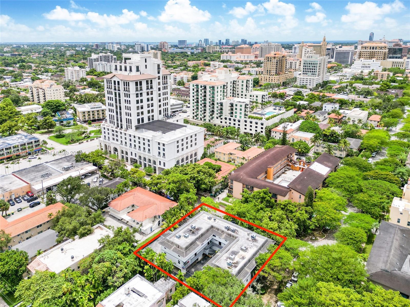 Discover this spacious two-story gem in the heart of Coral Gables. The lower level welcomes you with an inviting living room, well-appointed kitchen and a convenient half bath. Venture upstairs to find two bedrooms with en-suite bathrooms. This beautifully renovated unit features wood floors updated stainless steel appliances and stunning granite countertops. Located on the second floor, this unit not only offers exceptional comfort but also an ideal location. Miracle Mile less than 1 mile away and the University of Miami just 10-minutes. Two assigned parking spaces. Schedule a viewing today and experience the finest in Coral Gables living!