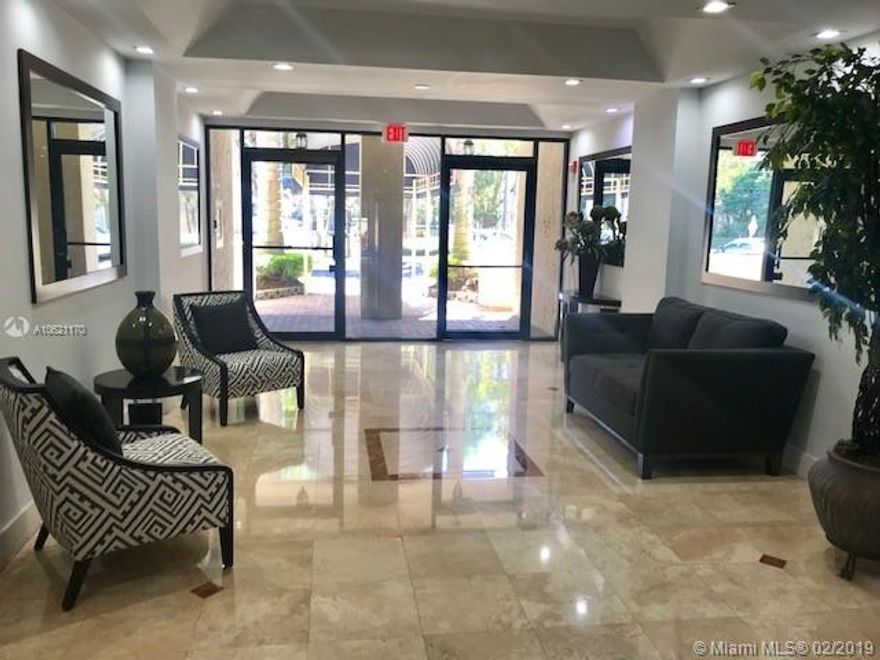 Great 2 Bedroom corner unit in the heart of Coconut Grove. Gated and secured building across Ritz Carlton. Walk to restaurants, theaters, shops, boutiques, Marina, Fresh market. No pets allowed in Building. Water included in rent.