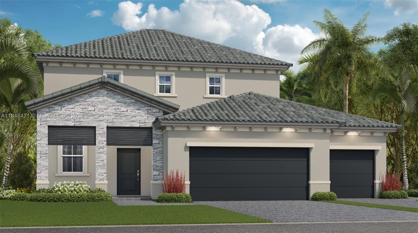 This luxurious two-story Next Gen® home showcases a sprawling first-floor private suite with a garage, living room, kitchenette, bathroom and two desirable bedrooms that enable relatives to live independently. The main home offers a formal living room and dining room to entertain guests, complemented by a well-equipped kitchen and a casual family room with backyard access. Upstairs are two secondary bedrooms and the spacious owner’s suite with two walk-in closets and a spa-style bathroom.
Prices and features may vary and are subject to change. Photos are for illustrative purposes only.