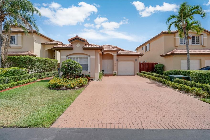 Welcome to your dream home in Doral Landings! Beautifully remodeled house exudes warmth & sophistication, blending modern elegance with functionality & showcasing professional landscaping & inviting curb appeal. Foyer entry *open living spaces bathed in natural light, featuring high ceilings & soft, neutral tones creating a serene ambiance*Split bdrm plan offers privacy & comfort*Main suite w/enlarged closet plus spa-like bathroom*Open kitchen/family rm flow seamlessly to wrap-around patio, private, Zen-like backyard oasis, manicured gardens & soothing sounds of water fountains—ideal for BBQs, or relaxation*Brand new AC* Enjoy access to community pool & children’s playground* proximity to shopping, restaurants, schools, & major highways. This move-in-ready gem is ready to welcome you home!