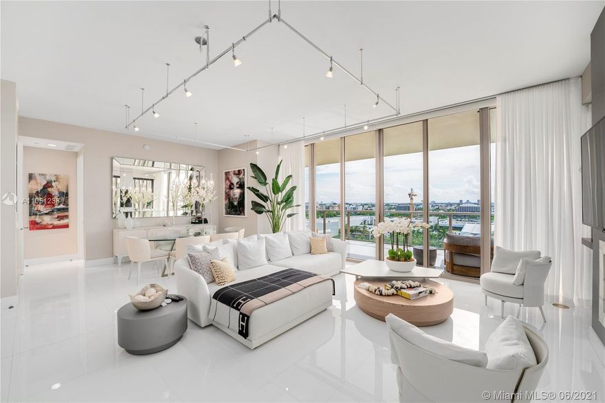 TURNKEY! Beautiful and bright luxurious two bedroom residence in the St. Regis Bal Harbour. Never miss a sunset with this breathtaking unit, furnished with Artefacto feature pieces. Featuring professional-grade kitchen appliances, European-styled cabinetry, and contemporary five-fixture master bathrooms with walk-in showers and expansive marble throughout. Panoramic windows offer expansive intracoastal and bay views and spacious outdoor balcony, open living room perfect for entertaining in a beautiful space. Tastefully designed and ready to move in! 
Enjoy superior amenities such as 24 hrs Concierge & Butler service, state of the art Remede spa, fitness center, signature Mediterranean restaurant, pool & beach services, 24 room service and much more.