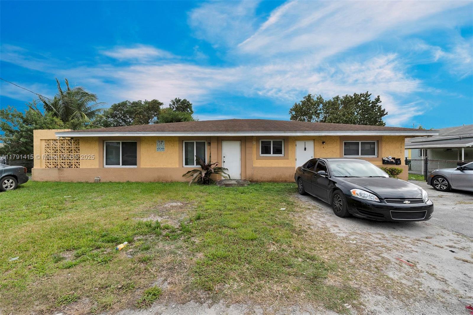 This multifamily investment property, situated in the heart of Liberty City—a neighborhood in Miami experiencing a surge of new developments—is an excellent opportunity. Property sits on a 14,000 square foot land parcel. Conveniently located less than 15 minutes from Miami International Airport, Downtown Miami, and under ten minutes from Wynwood and the Design District ALL TENANTS ARE MONTH TO MONTH. The property is located in a Federal designated Opportunity Zone area. Approved plans are attached to show three units that are 3/2's and a 3/1 were completed legally. Owner is selling the property with the current tenants in place. Rents are below market but this makes a great opportunity to improve rents.