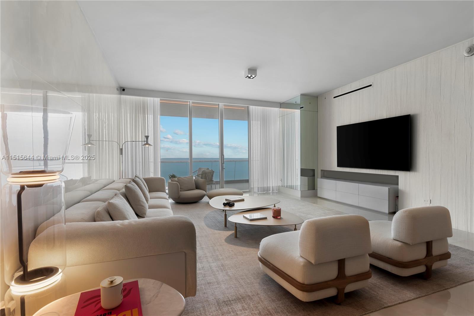 FULLY FURNISHED! READY TO MOVE IN!!! Experience luxury beachfront living at its finest with this stunning 3-bedrooms + den + familiy room, 4.5-bathroom condo located at Turnberry Ocean Club. Boasting breathtaking ocean views from its floor-to-ceiling windows, this unit features top-of-the-line finishes and appliances, including a gourmet kitchen with Italian cabinetry and quartz countertops, and a master suite with a spa-like bathroom and 2 walk-in closets. The spacious balcony offers the perfect space to relax and take in the beautiful ocean breeze. The Turnberry Ocean Club amenities include a private beach club, pool, fitness center, spa, and more. Full-time, multilingual concierge service and 24/7 valet & security personnel.
