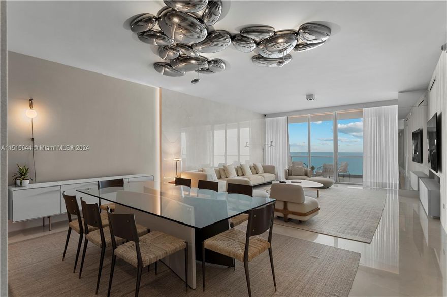 FULLY FURNISHED! READY TO MOVE IN!!! Experience luxury beachfront living at its finest with this stunning 3-bedrooms + den + familiy room, 4.5-bathroom condo located at Turnberry Ocean Club. Boasting breathtaking ocean views from its floor-to-ceiling windows, this unit features top-of-the-line finishes and appliances, including a gourmet kitchen with Italian cabinetry and quartz countertops, and a master suite with a spa-like bathroom and 2 walk-in closets. The spacious balcony offers the perfect space to relax and take in the beautiful ocean breeze. The Turnberry Ocean Club amenities include a private beach club, pool, fitness center, spa, and more. Full-time, multilingual concierge service and 24/7 valet & security personnel.