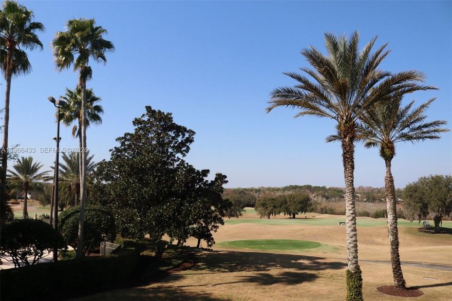 Welcome to this beautiful 3-bedroom, 2-bath condo in the guard-gated Heritage Crossing community of Reunion Resort, ideally positioned along the golf course and just minutes from Walt Disney World. Freshly painted with newly installed vinyl flooring and carpet, this move-in ready property features a bright open-concept layout with spacious living and dining areas, plus a well-appointed kitchen with wood cabinetry, granite countertops, and breakfast bar seating. Two private balconies provide peaceful outdoor space with scenic surroundings, while the primary suite offers balcony access, a soaking tub, and a tiled shower.

Residents enjoy resort-style amenities including multiple community pools, fitness center, on-site restaurants, playgrounds, and dog parks. One rooftop restaurant offers views of Disney fireworks, adding a unique lifestyle element to the community. SHORT-TERM RENTALS ARE PERMITTED IN ACCORDANCE WITH HOA AND RESORT GUIDELINES, making this an excellent opportunity for a vacation home or income-producing investment near the Disney corridor. Conveniently located near shopping, dining, major highways, and Orlando International Airport, this condo combines location, flexibility, and the sought-after Reunion Resort lifestyle.