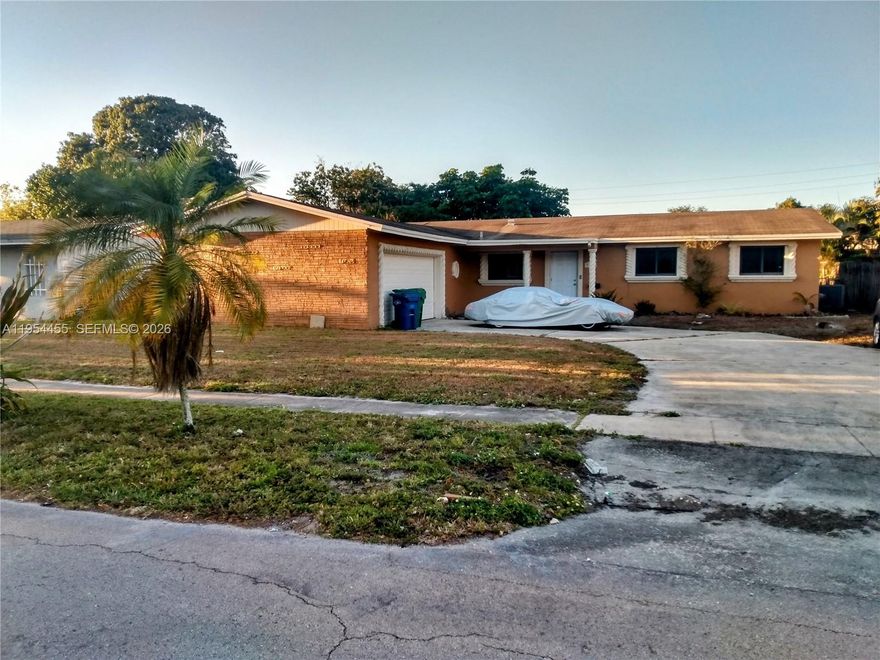 Welcome to this charming single-family home located in the heart of Lauderhill, FL 33313 with NO HOA. This spacious residence features 4 generously sized bedrooms and 2 full bathrooms, offering comfort and flexibility for families of all sizes. Interior Freshly painted to welcome a new family to call home. The functional layout offers ample living space, perfect for both relaxing and entertaining, while the bedrooms provide privacy and comfort throughout. Conveniently situated just minutes from State Road 7, the home provides easy access to major highways, shopping, dining, schools, and everyday essentials. Whether you’re a first-time buyer, growing family, or investor, this well-located home presents a fantastic opportunity to enjoy South Florida living with accessibility and convenience at your doorstep. Perfect Opportunity, Do not miss the chance to make this Lauderhill gem your own!