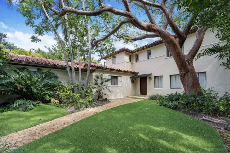 Beautifully preserved two-story Miami Beach residence located on one of the most desirable streets on La Gorce. This home welcomes you with a private, gated courtyard shaded by mature trees and surrounded by lush landscaping. The entry sets the tone for a property full of charm, character, and timeless appeal.

Inside, the home offers spacious living areas, original architectural details, abundant natural light, and a layout that provides both functionality and the opportunity to personalize. The property includes a serene outdoor space, a beautiful façade, and classic Miami Beach design elements that are increasingly rare to find.

Just minutes from the ocean, La Gorce Country Club, top-rated schools, restaurants, and the best of Miami Beach living. A standout opportunity on a prestigious street with strong interest and a price positioned for today’s buyer.
