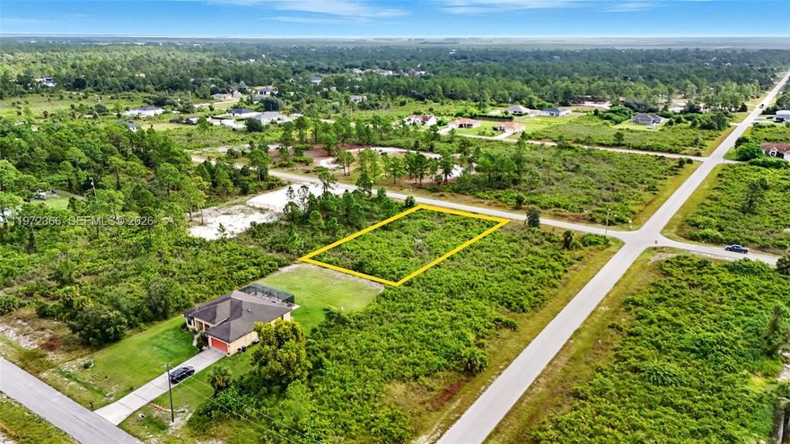 Build Your Dream Home in Lehigh Acres! This 21,780 sq. ft. (.5 acre) lot offers plenty of space to create your custom single-family home in a growing community with no HOA restrictions. Enjoy peaceful surroundings, affordable living, and easy access to Fort Myers, shopping, dining, and top-rated schools.