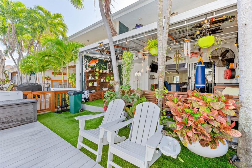 Beautifully Remodeled Townhome right on the water. 20 foot dock space park up to 25  foot boat at an angle. The Home can come furnished or unfurnished. The fish tank is included and will be maintained by the Landlord at landlords expense. The attention to detail in this unit is top notch. Enjoy waking up and taking a ride on your boat right from your back yard or enjoy just sitting on your back terrace and breath in the fresh ocean air. The community has a pool for your enjoyment. Reach out for a private showing.