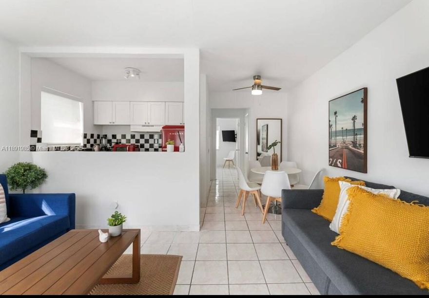 Spacious 1-bedroom apartment located just one block from the ocean, in the heart of North Beach — one of Miami Beach’s most charming and peaceful neighborhoods. Enjoy morning walks along the beach walk, local cafés, Latin bakeries, supermarkets, and restaurants all within a few minutes’ walk. The area offers a relaxed coastal vibe with easy access to Surfside, Bal Harbour Shops, and South Beach.
Hot water included in the rent. Free street parking available. Laundry on site.
The building is quiet and well maintained, perfect for long-term tenants seeking a laid-back beach lifestyle with everything close by.
