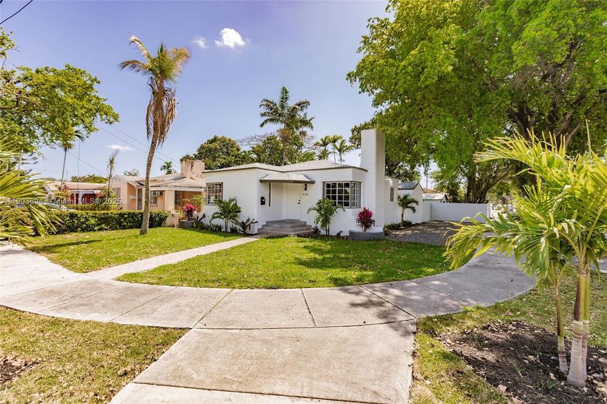 Completely remodeled 3/2 with brand-new kitchen, stainless steel appliances, new bathrooms, new roof, all PVC plumbing, hurricane shutters, and beautiful new wood flooring. Spacious master bedroom with walk-in closet. Tankless water heater and brand-new washer and dryer included. Large backyard with shed and plenty of room for a pool and boat. Move-in ready ! Get up 35k towards a downpayment as a first time homebuyer, subject to approval !
