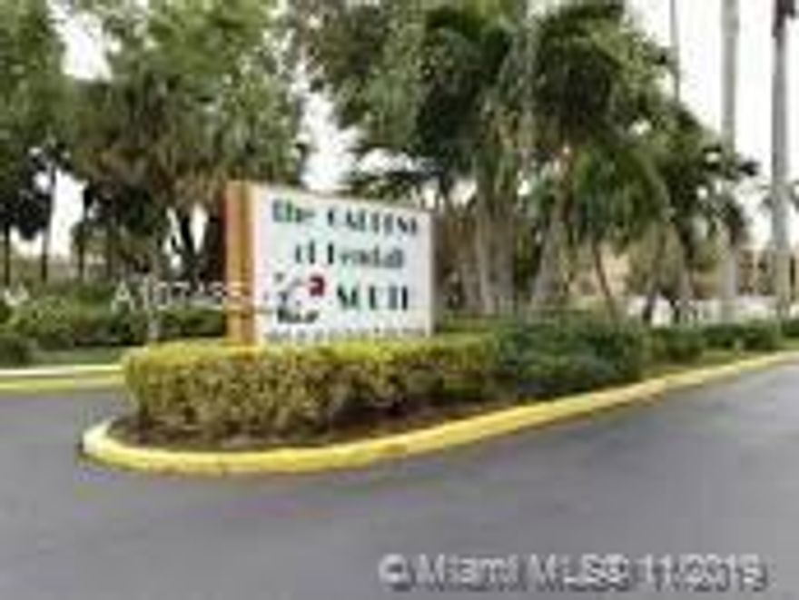 BEAUTIFUL 1 BEDROOM 1 BATHROOM CONDO FOR RENT IN THE HEART OF KENDALL, NEARBY EXPRESSWAY & MIAMI DADE COLLEGE. GATED COMMUNITY WITH POOL & TENNIS COURT. WOOD KITCHEN CABINET, GRANITE COUNTER TOPS & STAINLESS STEEL APPLIANCES, POLISHED TREVARTINE FLOORING, MARBLE BATHROOM, LAMINATE WOOD FLOOR IN BEDROOM, BUILT-IN WALK-IN CLOSET, CROWN MOLDINGS & ACCORDIAN SHUTTERS. THIS UNIT OVERLOOKS A CANAL.