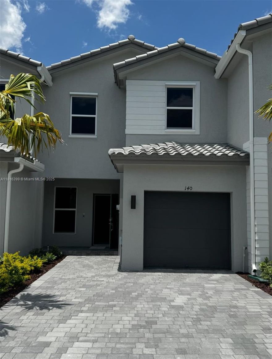 BRAND NEW TOWNHOME AT BEAUTIFUL TUSCAN SPRINGS. TOWNHOME A 2 STORY FLOOR PLAN, FEATURES 3 BEDROOMS, 2 FULL BATHROOMS AND 1 HALF BATHROOM. LOCATED IN A CHARMING GATED COMMUNITY IN PEMBROKE PINES. THIS SMART HOME AMENITIES INCLUDES GATED COMMUNITY WITH POOL AND FITNESS CENTER. STRATEGICALLY LOCATED CLOSE TO SHOPPING CENTERS, SCHOOLS, AND MAIN HIGHWAYS. BE THE FIRST TO LIVE IN THIS NEW STATE OF THE ART TOWNHOME! THIS GEM WILL NOT LAST LONG!