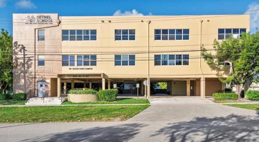 Keller Williams Elite Properties is pleased to exclusively offer for sale to qualified investors a high-performing charter school strategically located in North Miami Beach. The school has leased 100% of the subject property since 2009, with a NNN lease funded by the State. The sale consists of a 18,255 square foot (as per tax records) elevator building with covered parking garage and a total of 3 continuos lots, totaling 27,833 square feet. The building has recently added a full new roof with 20 year warranty, new AC and the exterior sealed and painted. Great property and location with a strong return in place. A perfect opportunity for the savvy investor. 

Sale Price includes 2 neighboring lots: Folio: 07-2217-016-0050 & Folio: 07-2217-016-0060