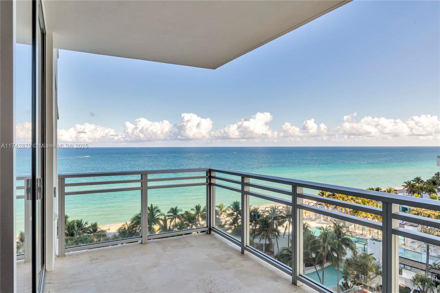 This stunning 2,500 sq.ft. 2.5-bed, 2.5-bath condo in the prestigious Diplomat Oceanfront Residences features direct ocean views and two large balconies. Fully renovated with beautifully designed with neutral, contemporary finishes, an open gourmet kitchen, and breathtaking MUST-SEE details! No expense spared! Private elevator foyer, high ceilings, electric blinds, built-in closets, and a gourmet kitchen designed for comfort, privacy, and relaxation with exquisite finishes. Enjoy Resort-Style living with a saline pool and jacuzzi, beach and pool concierge, fitness center, spa, sauna, massage room, entertainment center with theater room, and catering kitchen. The Diplomat Beach Resort next door offers additional services including pools,shops,restaurants,bars,17,000 sq.ft. Spa. Pure luxury!