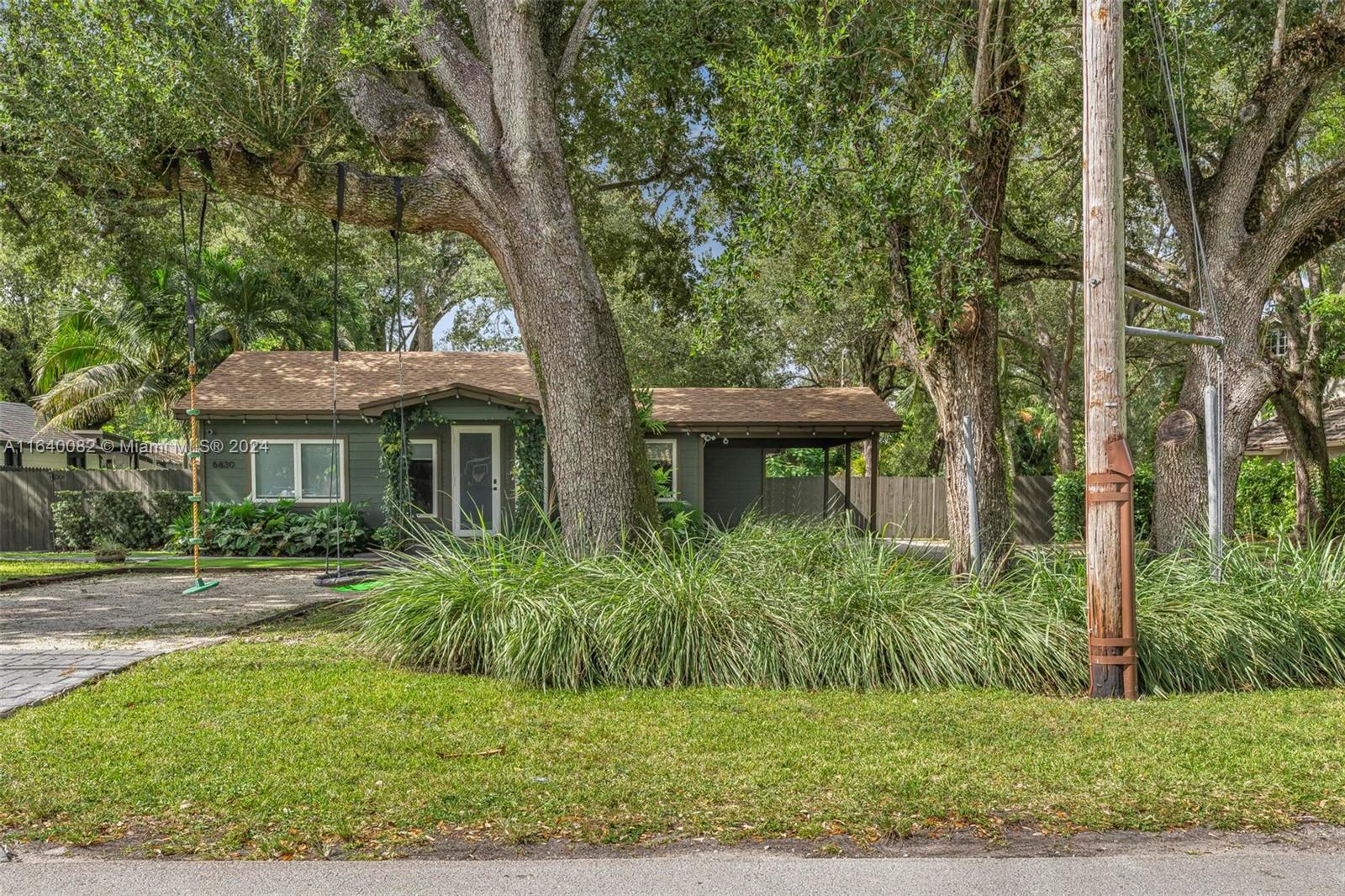 Prime development land awaits on coveted 69th Avenue. This expansive lot, adorned with mature Florida oaks and offering direct Ludlum Trail access, presents a unique dual opportunity. Build your dream home or explore subdivision potential to create multiple residential lots. The existing 3-bedroom, 2-bathroom home with a brand-new tile roof provides immediate income potential or comfortable living while you plan your next steps. Additionally there is a separate 1-bedroom and 1-bathroom perfect for an office or a guest quarters.