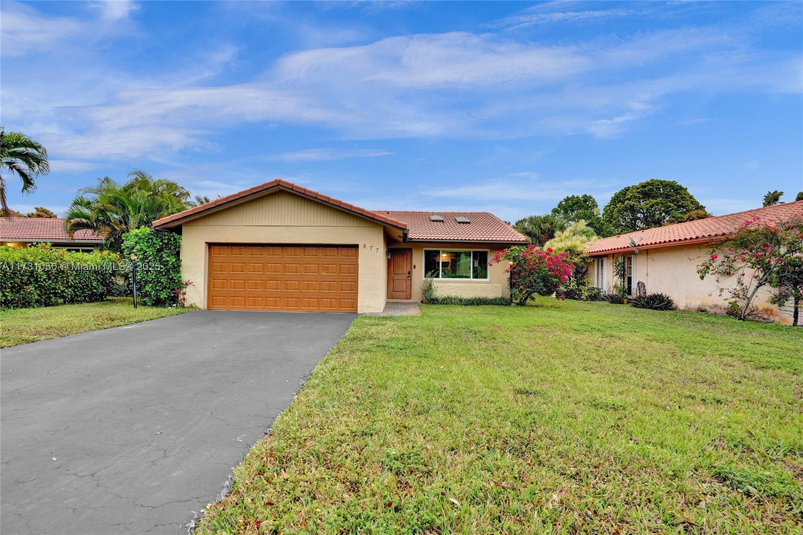 Property for Sale at 877 Nw 87th Ave, Coral Springs, Broward County, Florida - Bedrooms: 3 
Bathrooms: 2  - $630,000