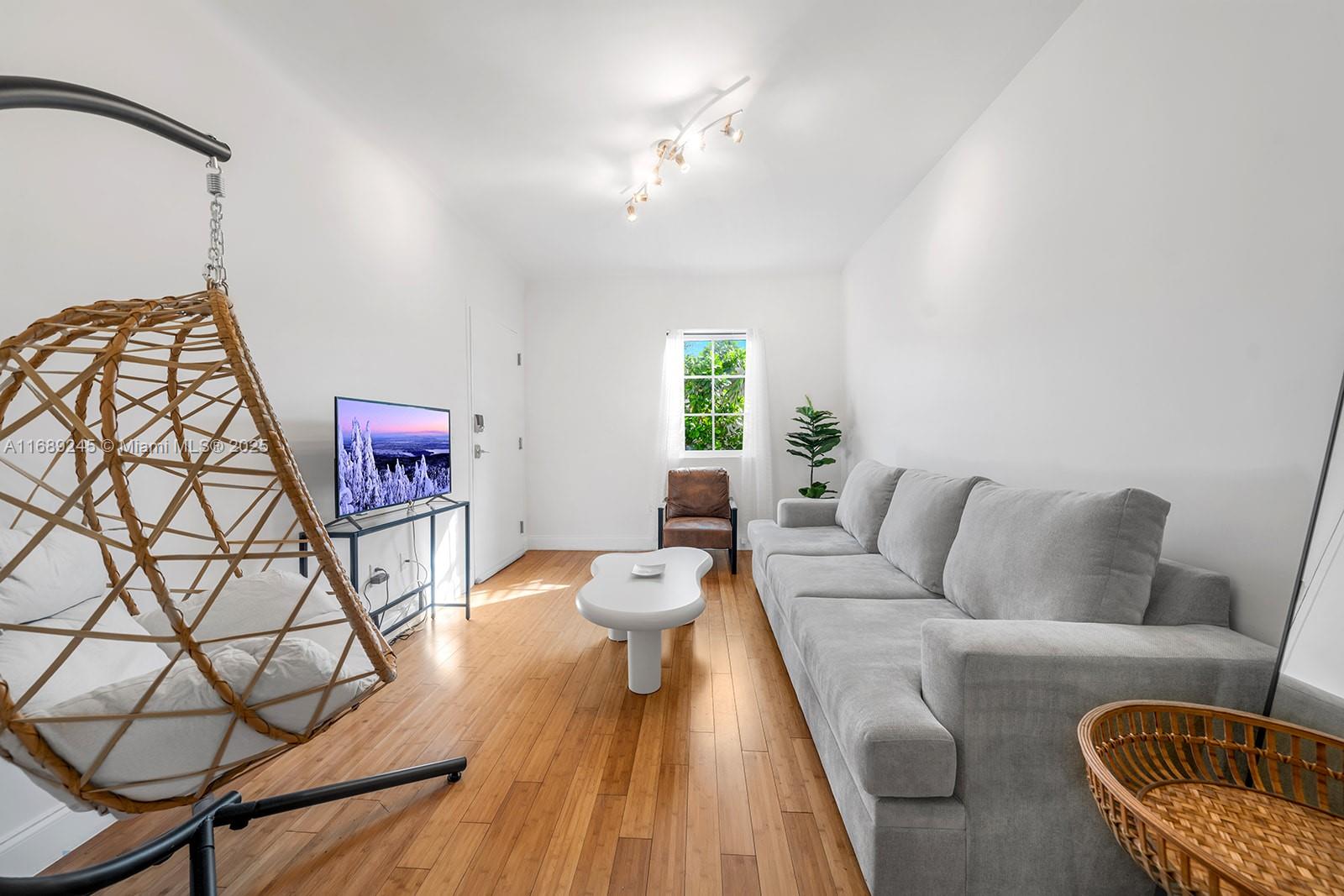 Chic sun-filled residence in the heart of South Beach! This updated 2BD/1.5BA is the perfect opportunity to own in a coveted location near the best of Miami Beach. Enjoy gleaming wood floors, a white & light kitchen with S.S. appliances & pantry, and ample storage. Washer & dryer inside! Prime Location! Close proximity to beach & boardwalk, Lincoln Road, Flamingo Park, top dining, and more!