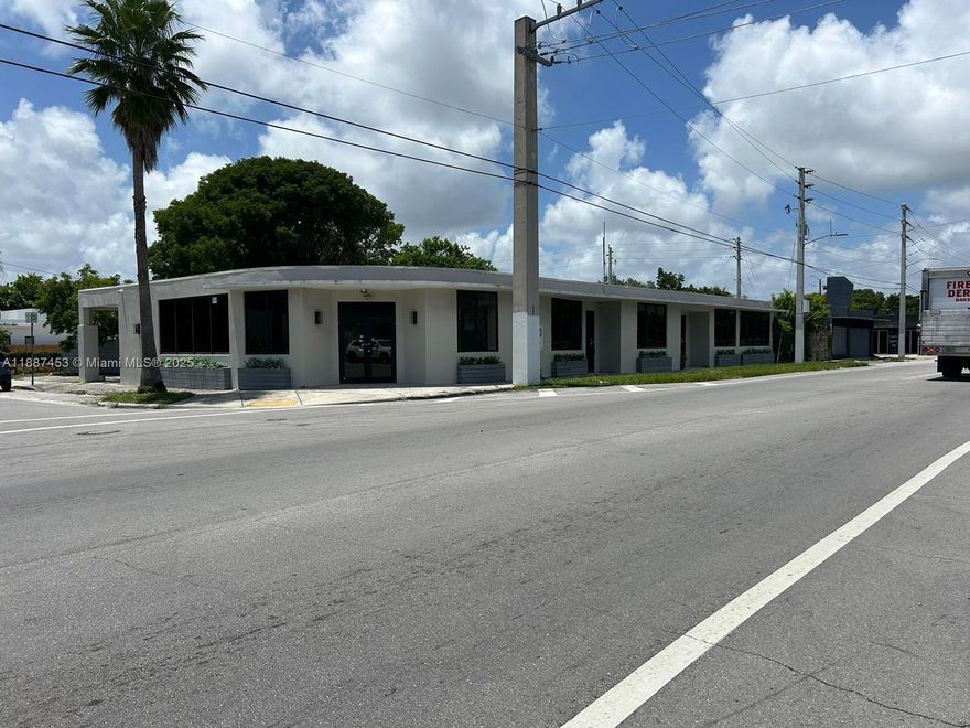 7,149 rentable Sq.Ft distributed in 3 units. Strategically located in a Miami upcoming neighborhood, corner property on NW 2nd Ave, two blocks west from Miami Design District, and two blocks North of Wynwood. This commercial property is ideal for any business looking for a strategic location. Near primary transportation links, shopping centers, and dining options. Total lot size of 10,965 Sq.Ft. Huge potential for investors or landlords looking to amplify their portfolios. Don’t miss this opportunity! Two of the 3 units  are being permitted for retail use,  Yoga Studio,  and the biggest one is being built for a restaurant with 3,000 sq. ft.Ft of Patio ideal for outdoor seating.