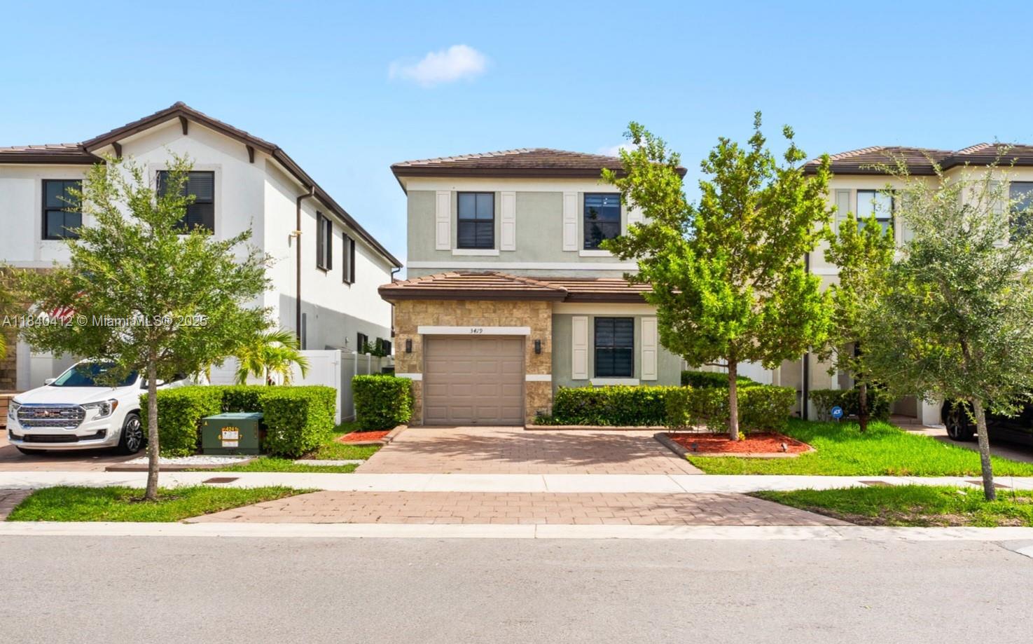 Spacious and modern 4-bedroom, 3-bath home located in the gated community of Aquabella. This home features tile floors on the first level, carpet upstairs, and all windows are high impact rated. The stylish kitchen offers quartz countertops, stainless steel appliances, and a large island. Community includes pools, clubhouse, gym, and playgrounds. No roof issues as home is 2019 build!
One of a kind with a guest room on 1st floor which can be used as an office or in-law quarters with closed by full bathroom, priced well, seller motivated, BRING YOUR HIGHEST AND BEST!!
**Special Financing Incentive! Lender will waive processing and appraisal fees for qualified buyers**