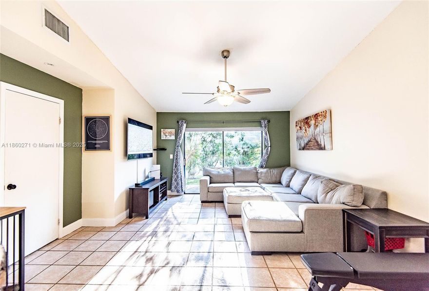 Discover this highly desirable Davie neighborhood, conveniently located near top-rated schools, shopping, dining, and major highways. This beautiful 3-bedroom, 2-bathroom villa showcases true pride of ownership throughout. Featuring a spacious single-story layout with soaring volume ceilings and an updated A/C unit, this home offers both comfort and style.

Enjoy the convenience of an in-unit washer and dryer, two assigned parking spaces, plus guest parking. The quiet community provides fantastic amenities, including a swimming pool, playground, tennis and basketball courts, and a BBQ/picnic area.

Don’t miss this opportunity!