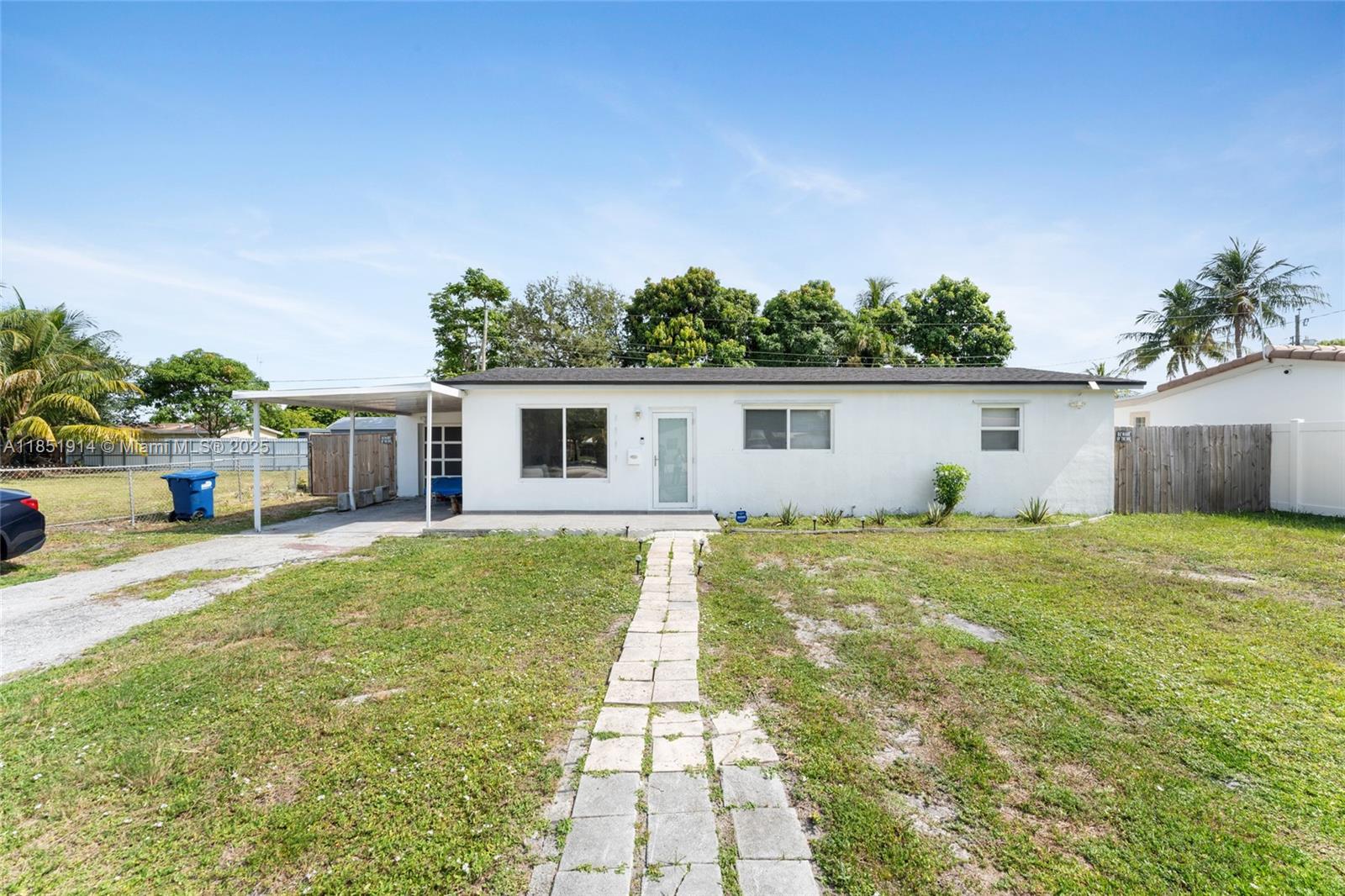 Discover this beautifully updated 3-bedroom, 2-bath single-family home offering the perfect balance of comfort. The home features tile flooring throughout, and an upgraded kitchen equipped with stainless steel appliances and ample cabinetry. Step outside to your private backyard with a spacious patio ideal for outdoor dining, BBQs, or simply relaxing under the Miami sun. The home also offers convenient driveway parking. Located in a quiet, family-friendly neighborhood, this property is just minutes from Aventura Mall, major shopping plazas, dining, and easy access to I-95 for a quick commute. Washer and dryer included. Move-in ready with fast approval process. Don’t miss out on this prime rental opportunity!