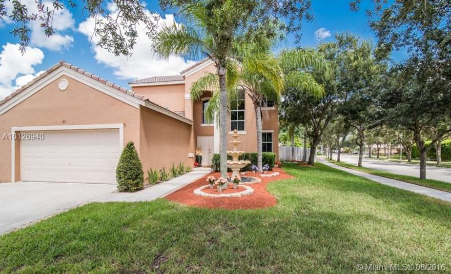 ONE-OF-A-KIND Lifestyle should be part of daily life. Exclusive desired 601 Home Community of THE FALLS. It features 4 BEDS/2.5 BATHS. Enjoy this turn-key magnificent home, no expense was spared. Upgrades include a fully custom equipped kitchen with S/S appliances. Upgraded floors, upgraded Master Suite Bathroom, Custom designed walking closet, Custom designed garage cabinets. Gorgeous totally updated pool, fenced yard great for entertainment. Upgraded Epoxy floors in garage & covered patio. TRUE GEM.