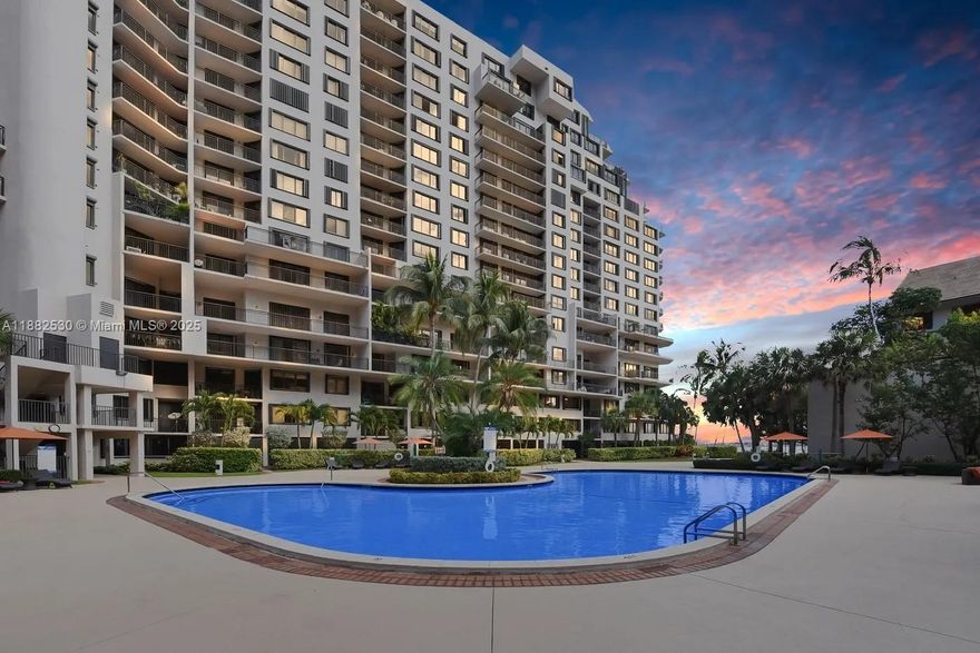 Amazing location, centrally located!! Steps from Brickell City Center Mall. Partially furnished (can be rented as well) spacious, 1 bedroom , 1.5 bathroom lobby level apartment. 1 covered parking space. Full washer and dyer in the unit. Walk-in closet. Spacious kitchen, wood floors, newly renovated gym. Amazing heated pool and spa with spacious area for sunning, sauna and jacuzzi. It also has a BBQ area, Racquetball, multipurpose and community rooms. Convenience store on property and valet parking.