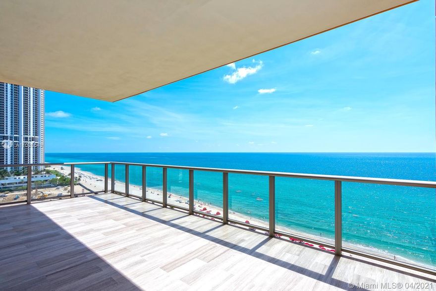Spectacular corner unit facing ocean and city skyline. This residence features over 4,600 sf flow thru floorplan 3 bedrooms (convertible to 4) + 6.5 bathrooms and 804 sf of deep terraces. Top of the line finishes and appliances - live in like 5 star hotel! Full of amenities with exceptional services! Enjoy sunrise overlooking Acqualina’s expansive beachside amenities and sunset from the private waterfall jacuzzi and summer kitchen. 10.6 ft ceilings, Downsview kitchen w/ Miele appliances, gas fireplace, Master suite w/ his/her baths, leather closets, steam showers, Crestron smart climate/light control. Rolls Royce house car, cigar/wine lounge, theatre, spa, hamman, kids room, golf sim, breakfast served daily. Access to Acqualina’s 5 star hotel services, ESPA, Il Mulino.