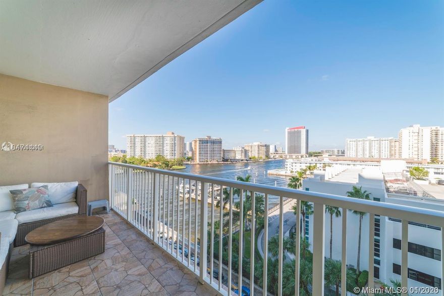 Amazing ocean and intracoastal views from this studio on the 6th floor. Enjoy resort style living with endless amenities. Direct beach access with chairs and umbrellas, 2 heated pools, 2 gyms, billiards, tennis, basketball, library, hair salon, dry cleaner, shuttle, boat docks, deli & 2 award winning restaurants with happy hour and nightly entertainment. 24 hour security & valet parking. **Maintenance includes A/C, cable & hot water. Very Low Association Dues!**