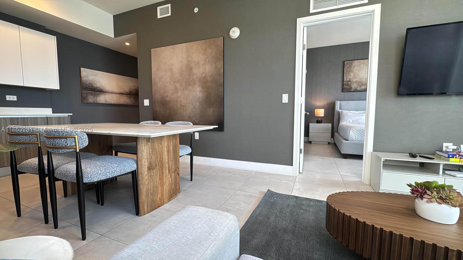 Fantastic opportunity to offer your clients 1/8 OF THE PROPERTY. THIS IS CO-OWNERSHIP by ABITARO – OWNERSHIP IS SOLD IN 1/5 SHARES, WITH PRICING STARTING AT $80,000 IN SEASON. PERFECT FOR BUYERS WHO WANT LUXURY WITHOUT THE FULL-TIME COST OR HASSLE. Ideal for investors or second-home buyers. Call listing agent for full details on Abitaro’s co-ownership model and available shares in Unit 2101. Owners enjoy professionally managed, hotel-style services, including cleaning, and rental management. The building features stunning amenities: rooftop, pool and Cafe, fitness center, valet parking, and a walkable location in the heart of Brickell. Unit 2101. This is a fully furnished, turnkey residence designed for modern living in one of Miami’s hottest AREAS.