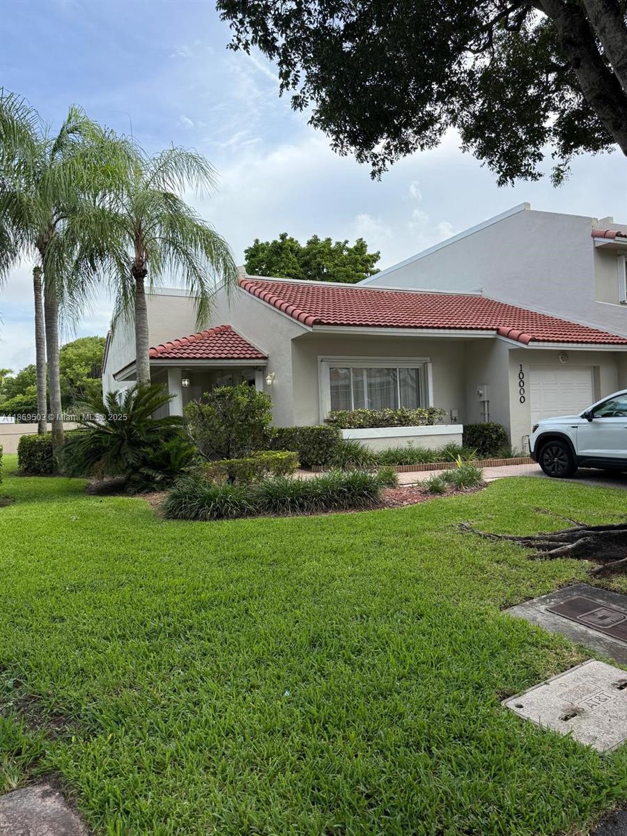 At a truly unbeatable location, this beautifully maintained corner townhome in gated Doral Chase offers the perfect blend of comfort, convenience, and lifestyle. This one-story residence features 3 spacious bedrooms, 2 full bathrooms, 1,524 sq ft of living space, and a charming private patio. Enjoy parking for 3 vehicles—a covered garage for 1 car plus 2 additional driveway spaces, with ample guest parking available. Residents have exclusive access to Doral Park Country Club amenities including golf, tennis, pool, gym, and dining. Central A/C and in-unit washer/dryer included. Available NOW. Association approval required.