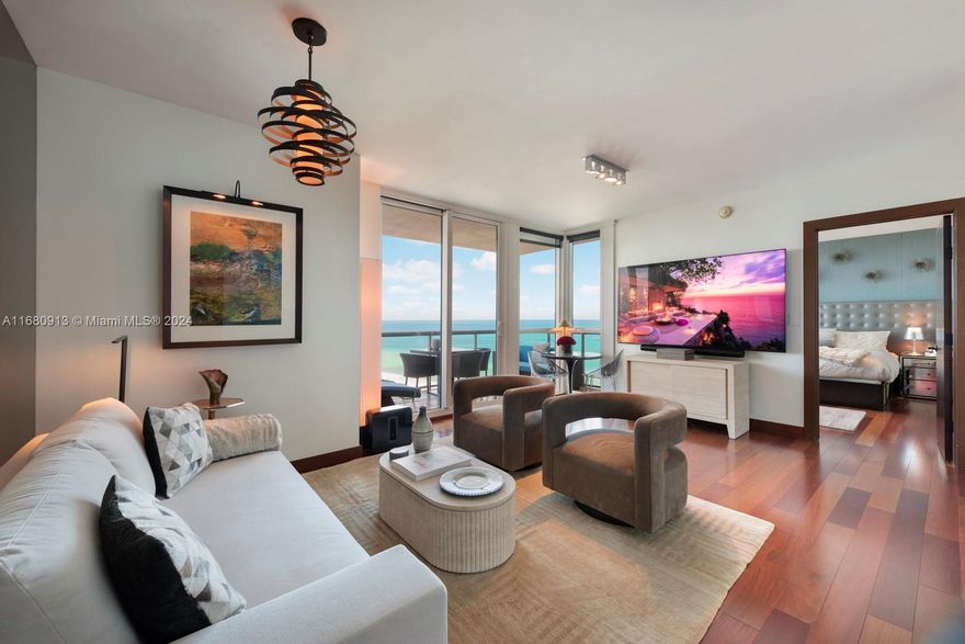 AVAILABLE DURING SUMMER SEASON. Renovated!!!Exquisite & elegant decor, new teak wood floors. Beautiful ocean views, north east exposure. The place to stay & be seen among the stars & celebrities. One of the Leading Condo/Hotels in the world. 3 infinity pools, world class spa & restaurants. In room dining, concierge, enjoy full service at the pool & beach. THE SETAI IS THE PROUD RECIPIENT OF THE FORBES TRAVEL GUIDE FIVE-STAR HOTEL AWARD. THIS AWARD PUTS THE SETAI AMONG THE FINEST HOTEL. NAMED #1 HOTEL IN MIAMI BEACH. Available short and long term. Price depends on dates and length of stay. Seasonal rental rates upon request.