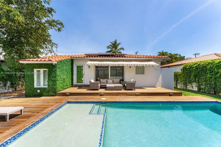 Discover the perfect blend of comfort, style, and function in this beautifully renovated 3BD/3BA Miami home. With 1,572 sq ft of bright, open living space, this property features a private pool and deck ideal for relaxing or entertaining. The spacious primary suite opens directly to the pool, creating a seamless indoor-outdoor feel. Smart upgrades include solar panels, a whole-home water filtration system, and a generator hookup for peace of mind. Located on a quiet cul-de-sac with quick access to I-95, this home delivers effortless living in one of Miami’s most convenient neighborhoods.