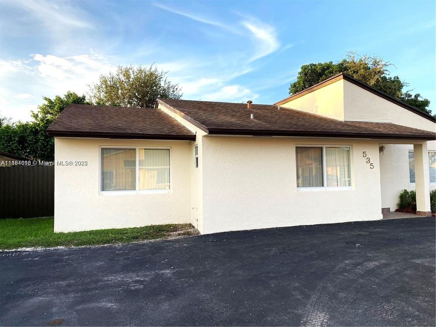 Located in desirable West Hialeah, this one-story, 4-bedroom, 2-bathroom home is sure to be a delight. This home will offer; Impact windows, bright living areas, tile floors throughout, a spacious living/dining area, the family room is next to the kitchen, the kitchen has a pantry and stainless steel appliances, a full-size washer and dryer, a large master bedroom with a walk-in closet, split bedrooms, a spacious covered terrace, and a circular driveway. The property is located on a private street and close to the Expressway, Schools, and Shopping Centers. Hurry! This property will rent fast.
