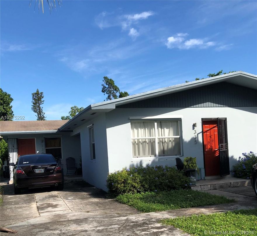 This one story home is conveniently located in Little Haiti, near the Miami Design District. With ceramic tile floors throughout, the home offers 4 bedrooms, 3 bathrooms, living and dining rooms, spacious eat-in kitchen, plenty of closet space, and washer/dryer.  One bedroom and bathroom is separate and has an exit to the large fenced back yard with mango tree. Showings by appointment only, please do not disturb current tenant.