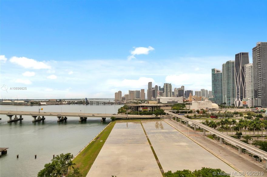 Welcome to Venetia Condo, perfectly located at the gate of the Venetian Causeway in Edgewater. Best location:  5 minutes drive to South Beach, close distance to Downtown Miami, Bayfront Park, Brickell, Wynwood, Dsign District and Brickell. Unit 16H features 800SqFt of living area, 1 bedroom, 1 full bathroom, 1 guest bathroom and a huge balcony with south exposure allowing direct bay views and Miami's skyline views. Balcony can be accessed from the living room and master bedroom. Completely renewed with beautiful porcelain floors. Venetia Condo offers great amenities such as pool, sauna, boat docks and gym. Easy access to Omni Station and main routes such as Venetian Causeway, Dolphin expressway, US1 and  195. Unit is priced to rent, won't last. See broker remarks.